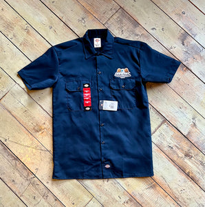 Definitive Selection - "Thank You For Supporting The Hood" Dickies Work Shirt (Dark Navy)