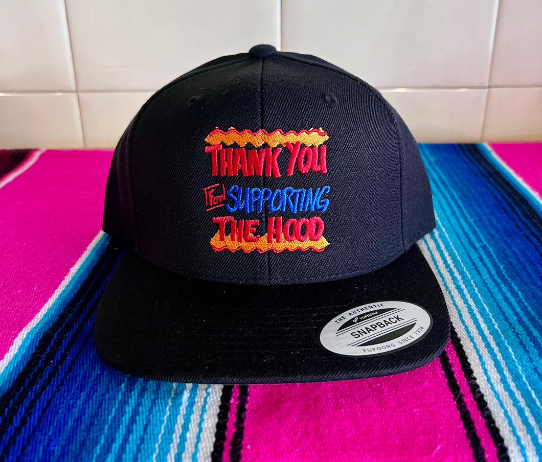 Definitive Selection - “Thank You For Supporting The Hood” SnapBack Hat
