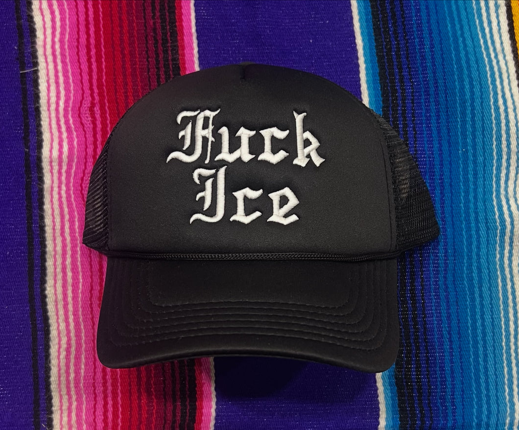 Definitive Selection - “Fuck Ice” Embroidered Trucker Hat
