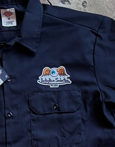 Definitive Selection - "Thank You For Supporting The Hood" Dickies Work Shirt (Black)