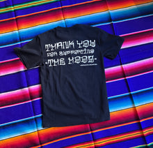 Definitive Selection X Trazzy Traz "Thank You For Supporting The Hood" Cholo Letters T-Shirt