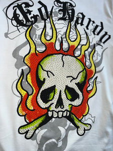 Ed Hardy - "Flame Skull" Tee